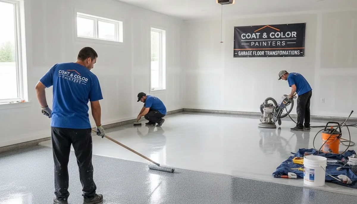 Professional garage floor epoxy coating in Duluth MN for durable, salt-resistant garage surfaces